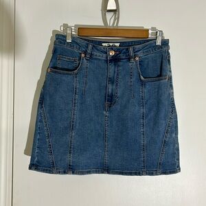 Free People We the Free Denim Miniskirt 31 Curvy